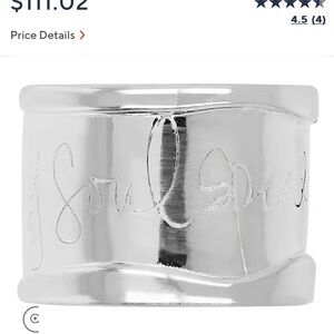 QVC’s Shawn Killenger Hear my Soul Speak Silver Ring SZ 5